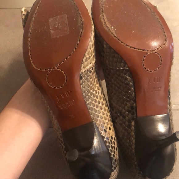 O Jour python snakeskin heels from Italy - Picture 3 of 6